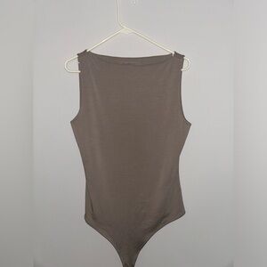 Abercrombie & Fitch Cotton-Modal Slash Bodysuit